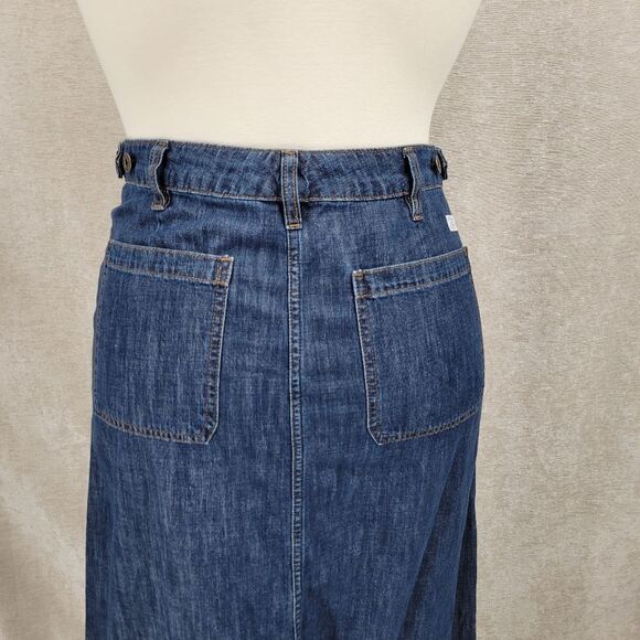 Lauren Ralph Lauren Vintage Denim Jean Maxi Skirt Women's Plus Size 14 - Picture 7 of 14